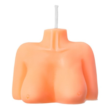 Candle Pecado BDSM "Women's Silhouette", Orange color, 49 g-1