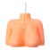 Candle Pecado BDSM "Women's Silhouette", Orange color, 49 g