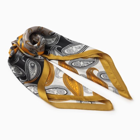 Women's scarf minku rr 70*70 cm, col. mustard