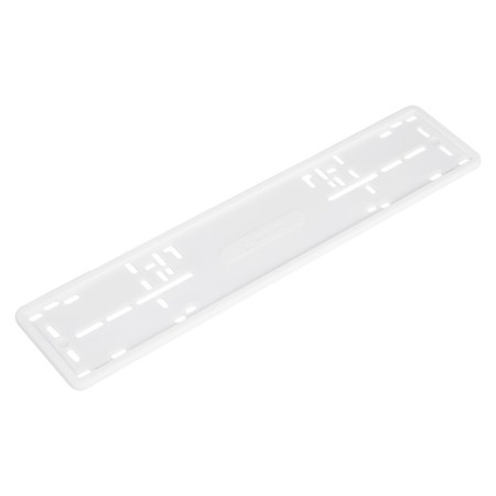 Frame under the license plate, silicone, 1 pc., White Adfc031-1