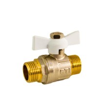 Кран шаровой STI, 1/2", наружная/наружная, бабочка