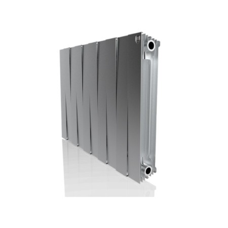 Bimetallic radiator Royal Thermo Pianoforte/Silver Satin, 500 x 100 mm, 10 sections, chrome