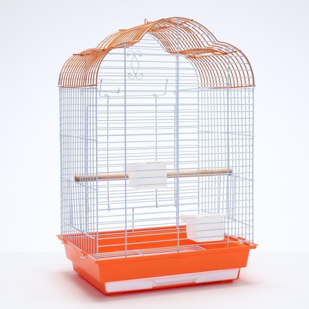 BD-3/1O bird cage, opening roof, 47.5x37x70 cm, orange (packing 6 pcs)-4