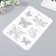 Plastic stencil "Different butterflies" 16x22 cm