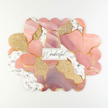 Cookie box, confectionery packaging with PVC lid, “stone”, 20 x 30 x 8 cm-5