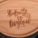 Menija wooden "Live with taste", 24 cm