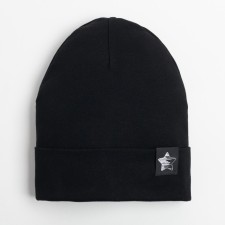 Two-layer children's hat, black/star, size 54-56