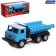 Metal truck "dump truck", inertial, blue color