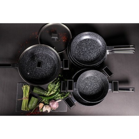 Magistro Warrior pan, 2.3 l, d = 20 cm, h = 8.8 cm, with a lid, anti -stick coating, induction-7