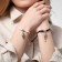 Bracelets "Demetrons" Trust, black and white color, l = 12.5 cm
