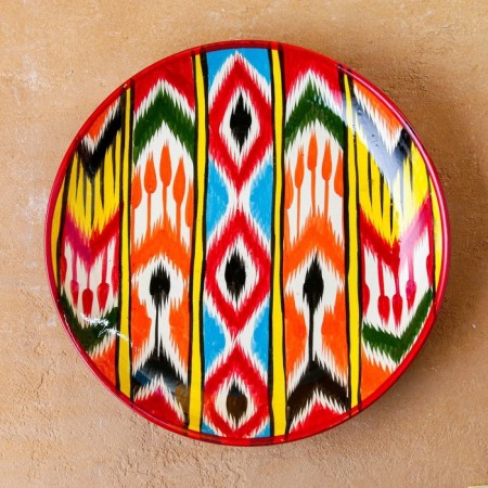 Lryagan Round Rishtan Ceramics 28cm, Atlas