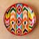 Lryagan Round Rishtan Ceramics 28cm, Atlas