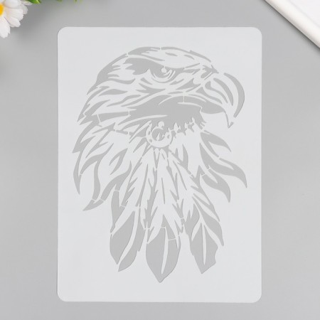 Plastic stencil "Eagle" 21x29.7 cm