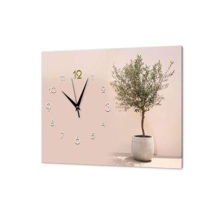 Carty clock is wall-mounted, interior "tree", silent, 30 x 40 cm