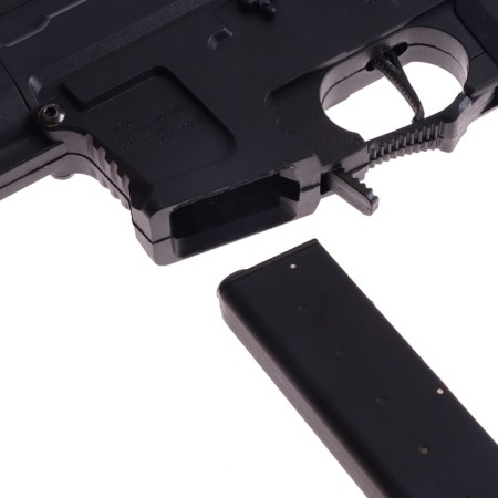 A child’s machine gun with metal elements, shoots gel bullets, battery-4