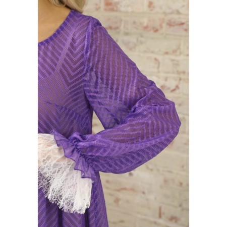 Female dress, size 44, purple color-12