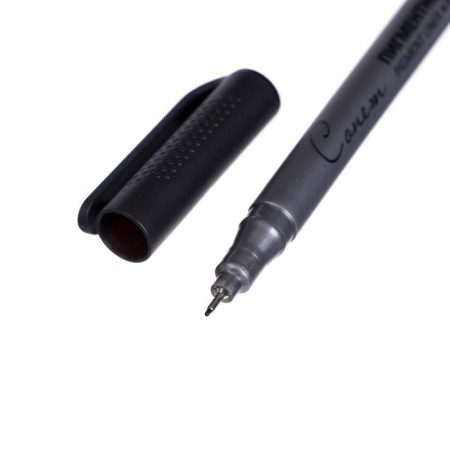 A set of capillary pens ZHK "Sonnet", different types, 5 pieces (0.1/.03./0.5/0.8/brush), black-1