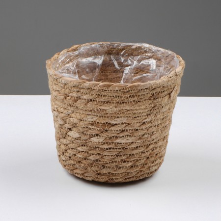 Kashpo wicker "safari", 15.5x15.5x13.5 cm, natural-1
