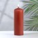 Candle - cylinder, 4 × 12 cm, 15 hours, chestnut