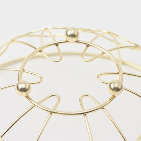 Fruitor Dolyana "Sun", 23 × 23 × 9 cm, gold color-5