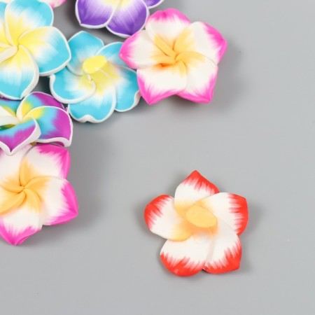 Bead for creativity PVC "plumeri" mix 1.1x3.3x3.3 cm-2