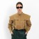 Women's pants (eco-leather) minku: eco leather green color, rn 50