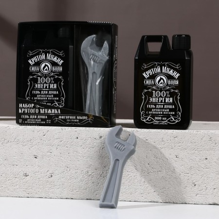 Gift set of cosmetics "Cool man", shower gel 300 ml and hand soap 70 g, Hard Line