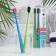 Medica toothbrush of medium stiffness, biodegradable, blue + green, 2 pcs.