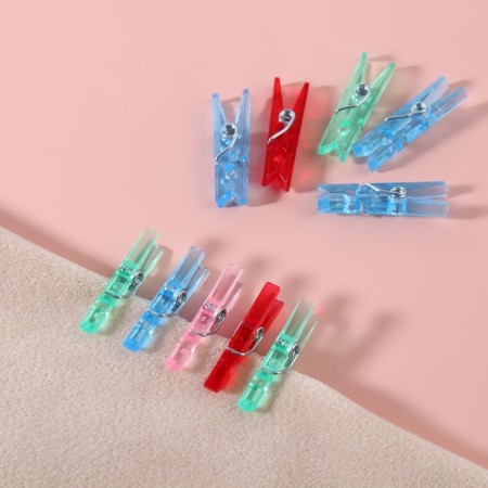 Brongs for sewing, 2.5 × 0.5 × 0.3 cm, 10 pcs, color colorful-2