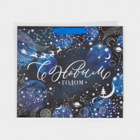 Laminated horizontal "Magic Night", m 30 x 26 x 9 cm, New Year-6