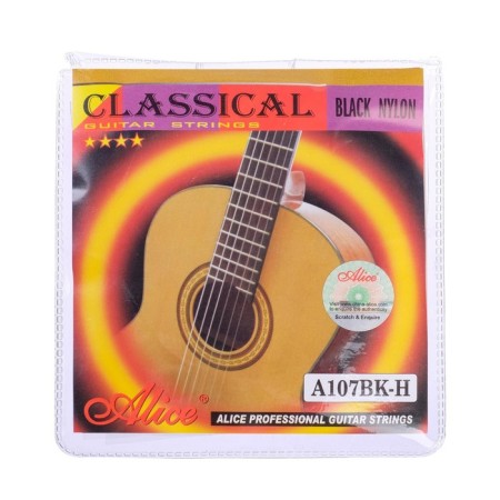 Strings for the classic guitar Alice A107BK, black nylon-3