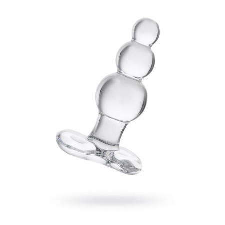 Sexus Glass anal plug, glass, transparent, 10.5 cm, d = 3.5 cm
