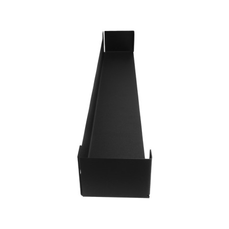 Metal shelf 500x78 mm for storage on a perforated panel, black-5