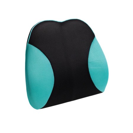 Anatomical pillow on the back of the lower back, size is 38x41x10 cm, the color is turquoise-9