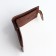 Male purse for magnet, department for cards, coins, brown color
