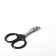 Coger scissors with rubberized handles, a hole of 6 mm, black