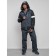 Male winter ski costume, size 56, dark gray color