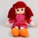 Doll "Vika", with a brooch, 30cm