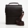 Male bag on the Textura valve, outer pocket, brown color