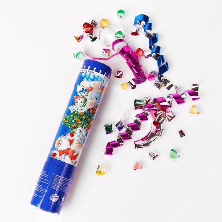 New Year's pneumatic cracker "Happiness, Joy, Fun" Mishka, foil-serpentine-2