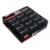 Rectangular eraser eraser 2v, black