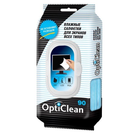 Wet Opticalan napkins, for screens, 90 pcs