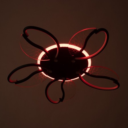 Astrid chandelier 5XLED 110W 3000-6000K RGB black 65x65x8cm-2
