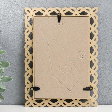 Photo frame 10x15 cm plastic L-7 beige (plastic screen)-2