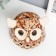 Ceramics candlestick for 1 candle "Little Eagle owl" 12x10x9 cm