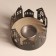 Climber metal, wood per 1 candle "houses" d = 4 cm 10x10x8.5 cm