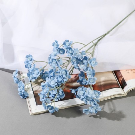 Artificial stained flowers 2x60 cm, blue