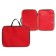 Folder with handles Textile A4, 350 x 270 x 20 mm, calligrata "office", nylon 600D, two -color Kant, red (black handles and lightning)