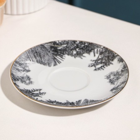 Tea couple "Landscape", 250 ml, porcelain-1