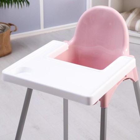 Stool for feeding plastic, pink color-1